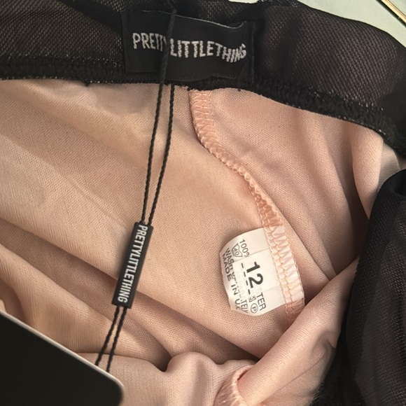 PRETTY LITTLE THING Black ruched fully lined brand new leggings Sz.12 with tags - Picture 8 of 12